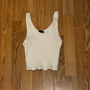 21 Saints white ribbed tank top